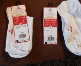 2 PAIRES DE SOCQUETTES BLANC LABONAL NEUF ETIQUETTES T 36-38