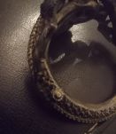 bracelet ancien argent massif corail et turquoise 