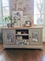 Buffet bois massif esprit jungle
