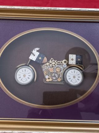 tableau moto , biker , steampunk