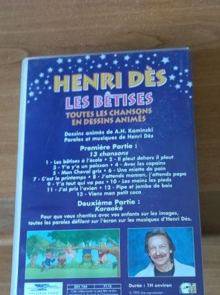 HENRI DES "toutes les chansons en dessins animes"
