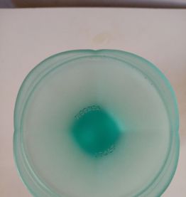 Coupe vintage en verre vert menthe pastel Italie