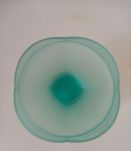Coupe vintage en verre vert menthe pastel Italie