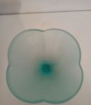 Coupe vintage en verre vert menthe pastel Italie