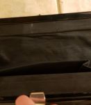 Sac à main vintage vernis noir