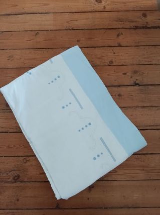 Drap brodé vintage 