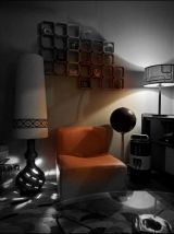 Vintage 70 Lampe de sol Céramique Fat Lava DUO 143cm