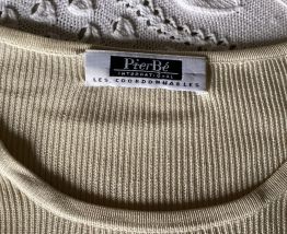 Pull vintage coton beige PierBé 