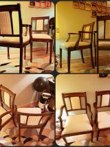 Fauteuils, Chaises de Salon Heldense Acajou Circa 1950