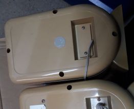 Enceintes vintage pour appareils audios. 