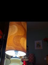 Lampe de Sol ou à poser Opaline Seventies