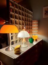 Lampe de Sol ou à poser Opaline Seventies