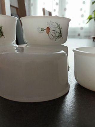 6 ramequins vintage arcopal