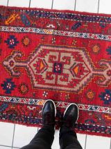 Tapis vintage Persan Hamadan fait main, 1C1053