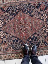 Tapis ancien Persan Jozan fait main, 1C1054