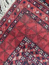 Tapis vintage Turkmène Hachli fait main, 1C1055