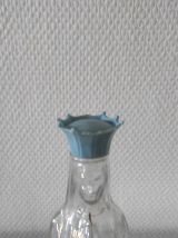 Bouteille en verre vierge marie 