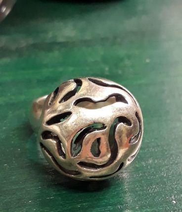 Bague planète argent
