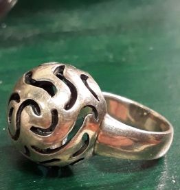 Bague planète argent