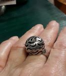 Bague planète argent