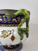 Vase / Cache pot en faïence de Gien XIXème