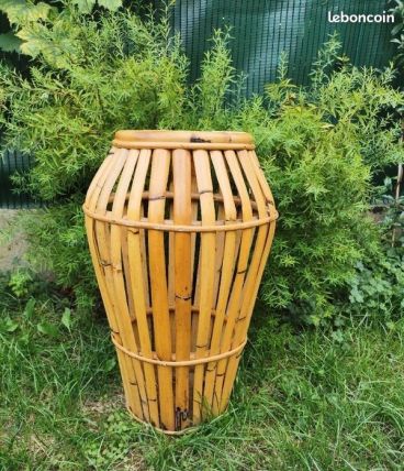 vase porte parapluie osier