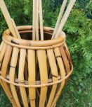 vase porte parapluie osier