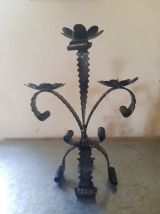 Bougeoir/chandelier en fer forgé 