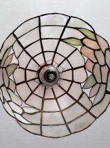 Suspension nacre aux fleurs art déco 