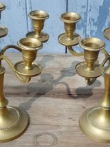 paire de chandelier en laiton