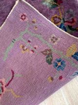 Tapis ancien Chinois Art Deco fait main, 1B959