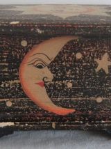 Boite à bijoux maquillage bois vintage miroir circassien 