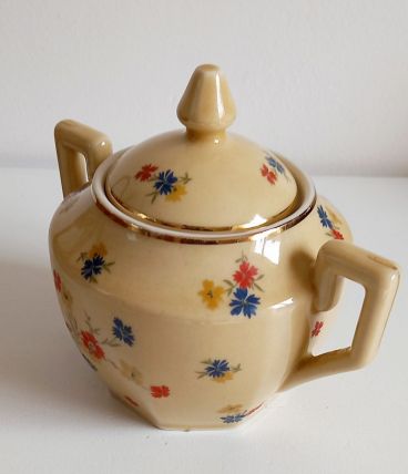 Sucrier vintage petites fleurs 
