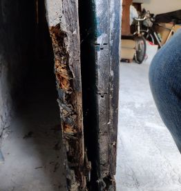 2 authentiques portes de garage coulissantes