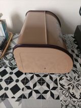 Boîte huche à pain tôle émaillée Rossignol vintage