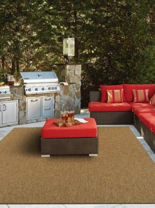 Tapis doux moderne simple beige en laine