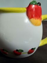Pot à lait " pomme", décor bucolique