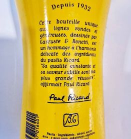 Bouteille de Ricard jaune Garouste et Bonetti Vintage