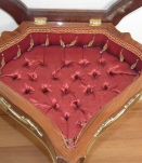 VITRINE UNE MANGE PORTE EN BOIS MARQUETTE STYLE LOUIS XV