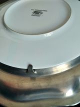 Assiette porcelaine et étain 