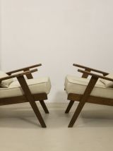  Paire de fauteuils période reconstruction 1950