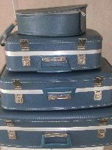 Valises gigognes hôtesse de l'air vintage - lot de 4