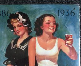 Plaque publicitaire Coca-Cola 