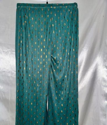Pantalon stylé jambes large motif Pantalon stylé jambes larg