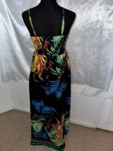 Robe longue stylé Couleur multicolore / noir