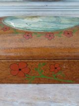Boite en bois art nouveau 1900