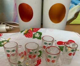 6 verres à liqueur Vintage