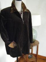 Veste velours Fred Sabatier taille 46 48 Vintage