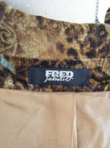 Veste velours Fred Sabatier taille 46 48 Vintage