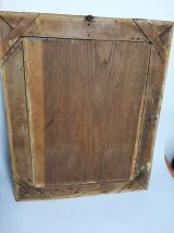Miroir Antique 19ème bois sculpté dorure d'époque à restauré